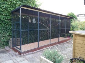 Volierepaneel Aluminium 40X20Mm Zwart